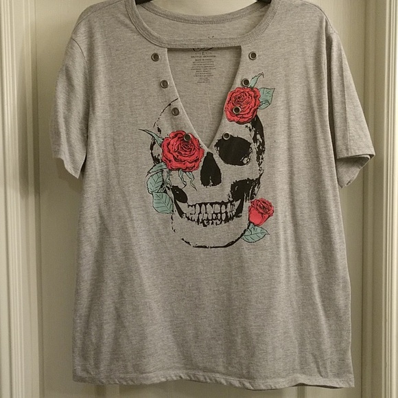 Gold Crush Tops - Skull shirt